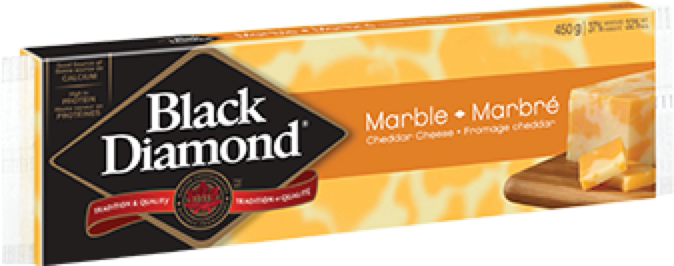 Image du fromage marbré Black Diamond.