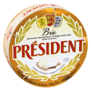 Image of President Brie cheese product.